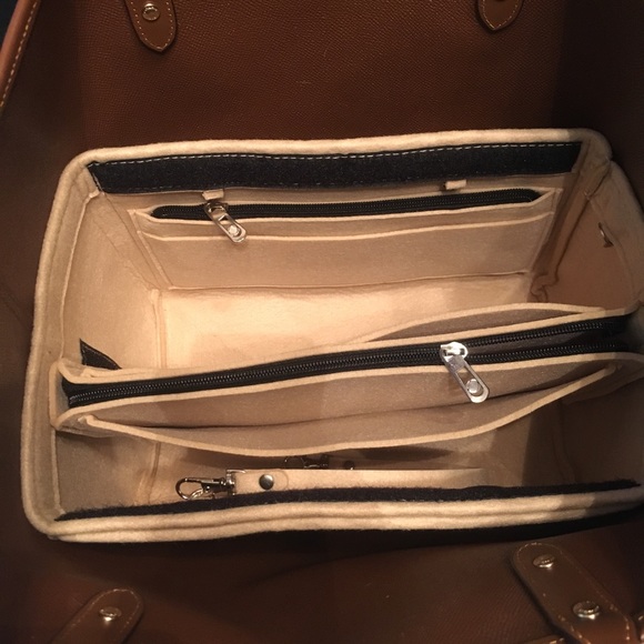 Purse Tote L Insert + Zip Case Protector Organizer - Picture 3 of 6